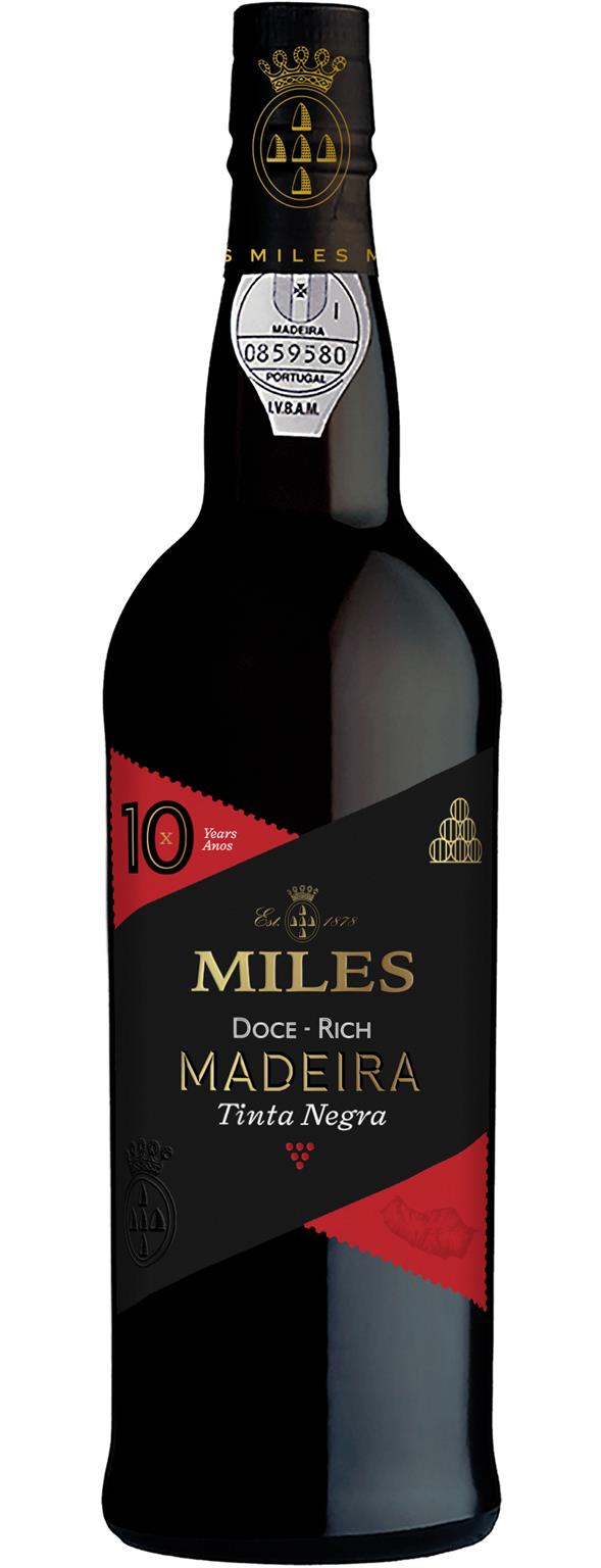 Miles Year 10 Old Doce Madeira Rich Tinta Negra